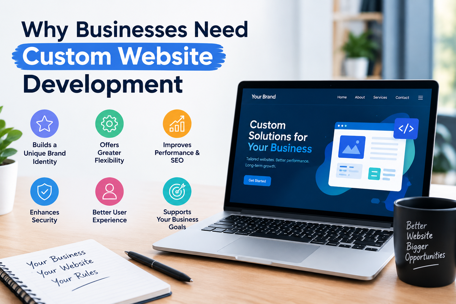 Why Businesses Outgrow Template Websites and Need Custom Website Development