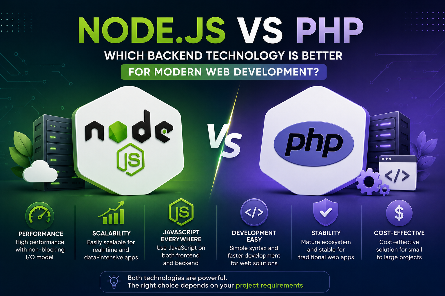 Node.js vs PHP: Which Backend Technology Is Better for Modern Web Development?