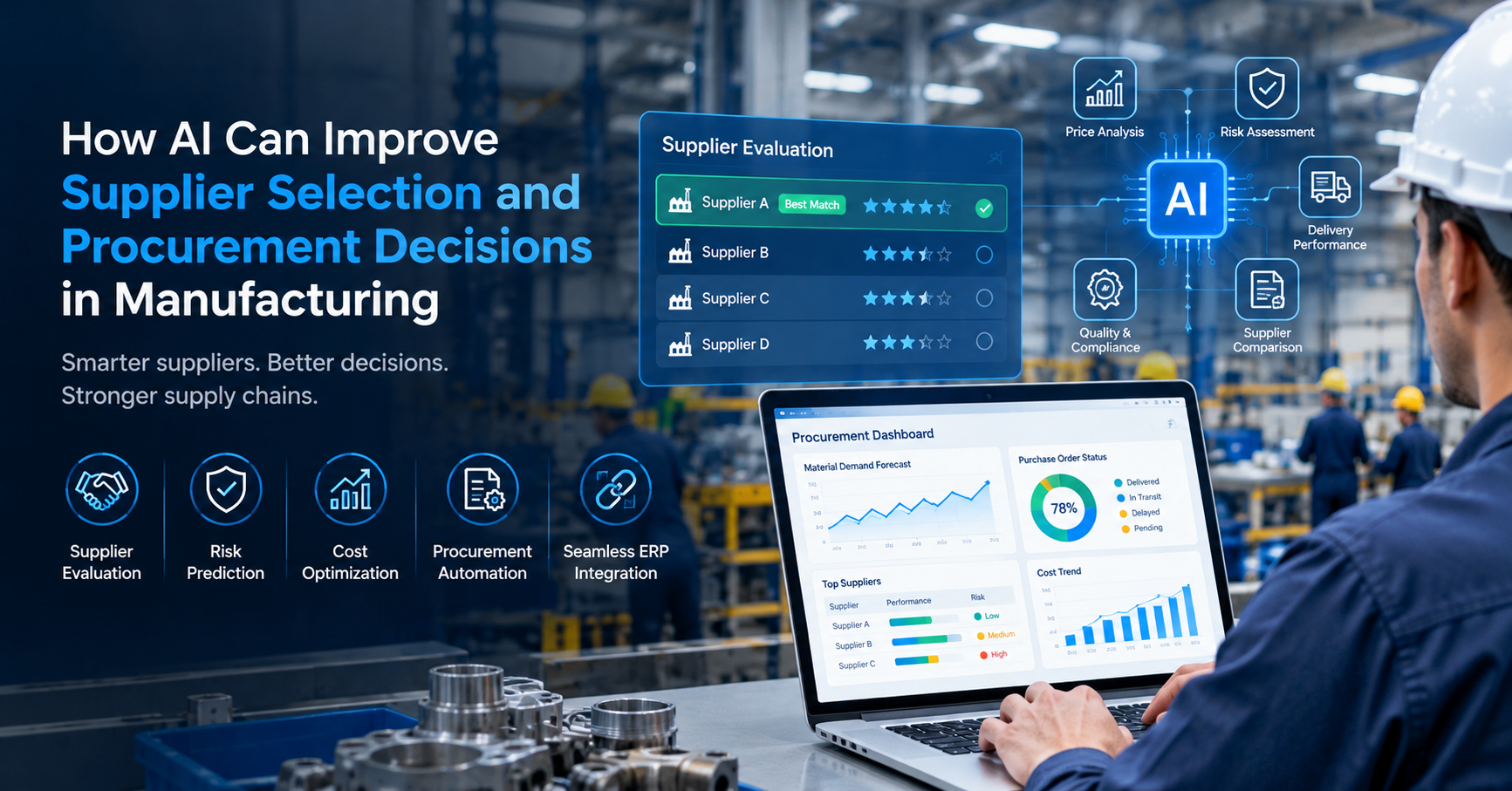 How AI Can Improve Supplier Selection and Procurement Decisions in Manufacturing